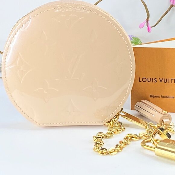 Louis Vuitton Vernis Chapeau Coin Purse Rose Florentin with lock GS331 - Picture 1 of 8